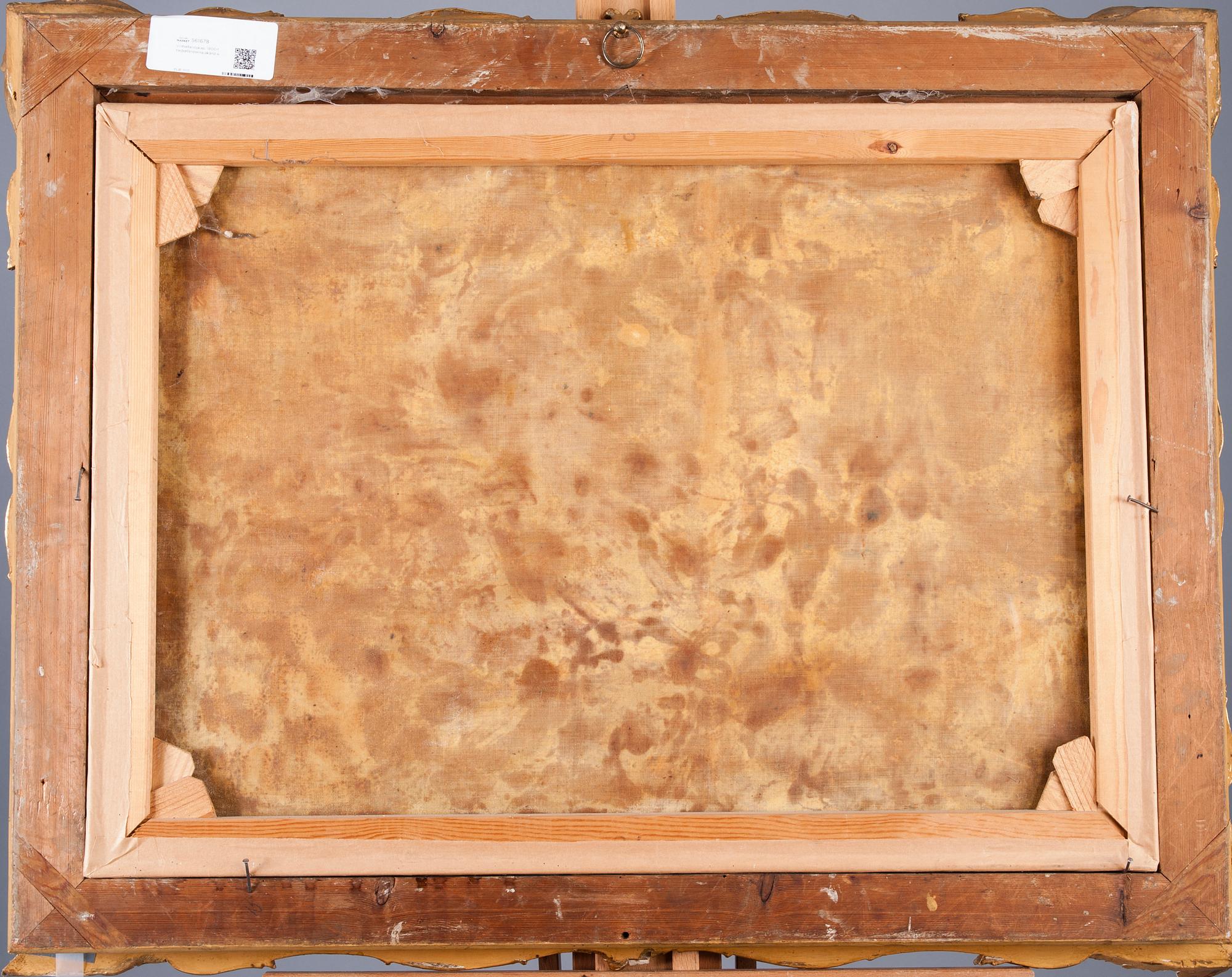 OKÄND KONSTNÄR, olja på duk, osignerad, 1800-tal.