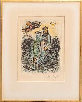 Marc Chagall,  lithograph in colours signed and numbered 18/50.