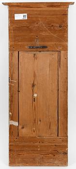 SPEGEL, empire. Märkt Isaac Wilhelm Muhr, Gävle (1779-1827). Med stämpelmärkning och hallstämpel.