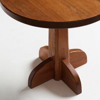 Axel Einar Hjorth, a stained pine "Lovö" table, Nordiska Kompaniet, Sweden 1930's.