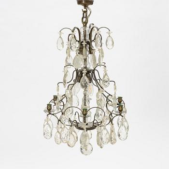 A Rococo style chandelier, first half of the 20th Century.