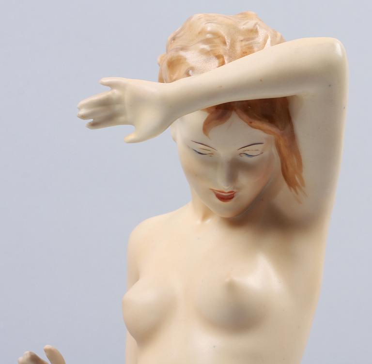 SKULPTUR, porslin, Tjeckoslovakien, 1920-tal.