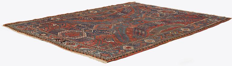 A antique 'Dragon' Soumac, East Caucasus, c. 308 x 240 cm.
