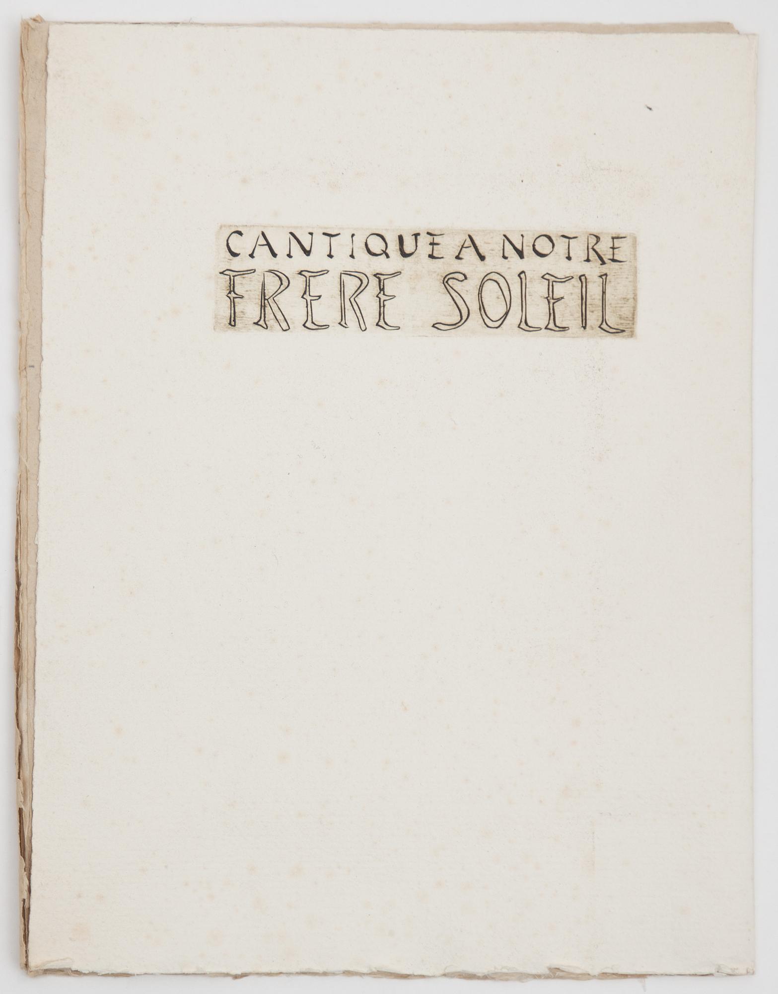 Roger Bissière, "Cantique à notre frère Soleil".