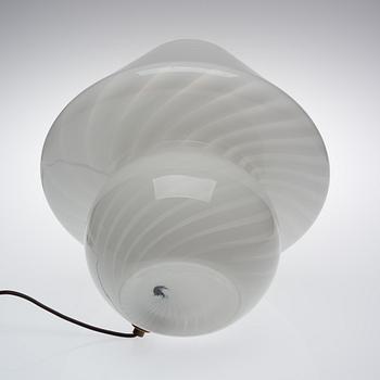 BORDSLAMPA, glas, 1900-talets senare hälft.