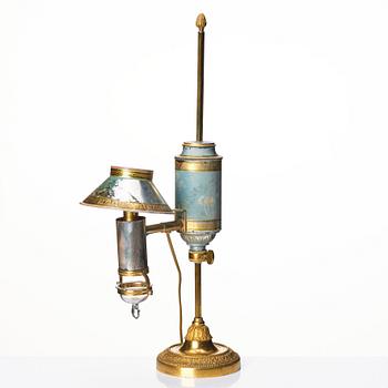 A French oil lamp, first half of the 19th century.