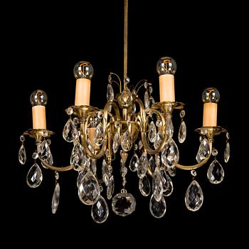 Mauri Almari, a mid-20th century 'K1-42' chandelier for Idman Finland. Height 80 cm.