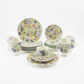 Service 16 pcs "Mantilj" Uppsala Ekeby second half of the 20th century porcelain.