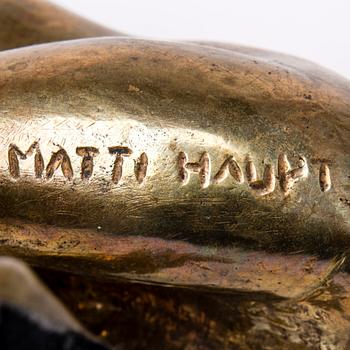 MATTI HAUPT, skulptur, brons, signerad.