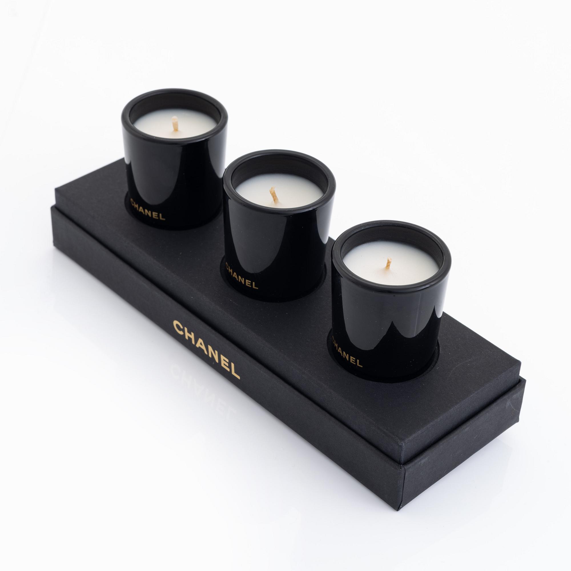 Chanel, scented candles.
