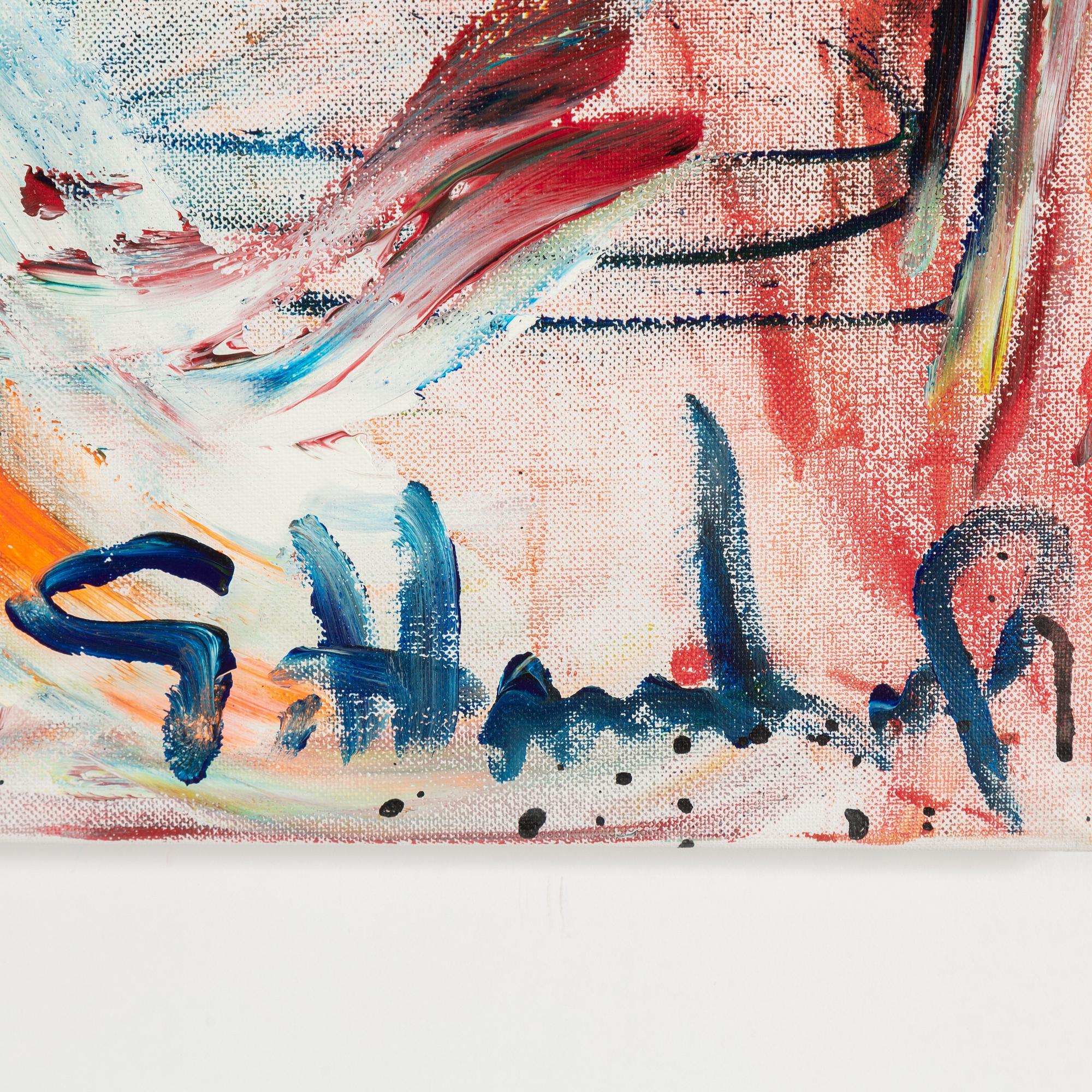 GÖRAN HAUSENKAMP, acrylic on canvas, signed.