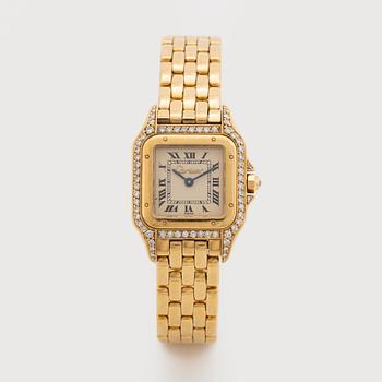 Cartier, Panthere, wristwatch, 21,5 x 21,5 (30) mm.