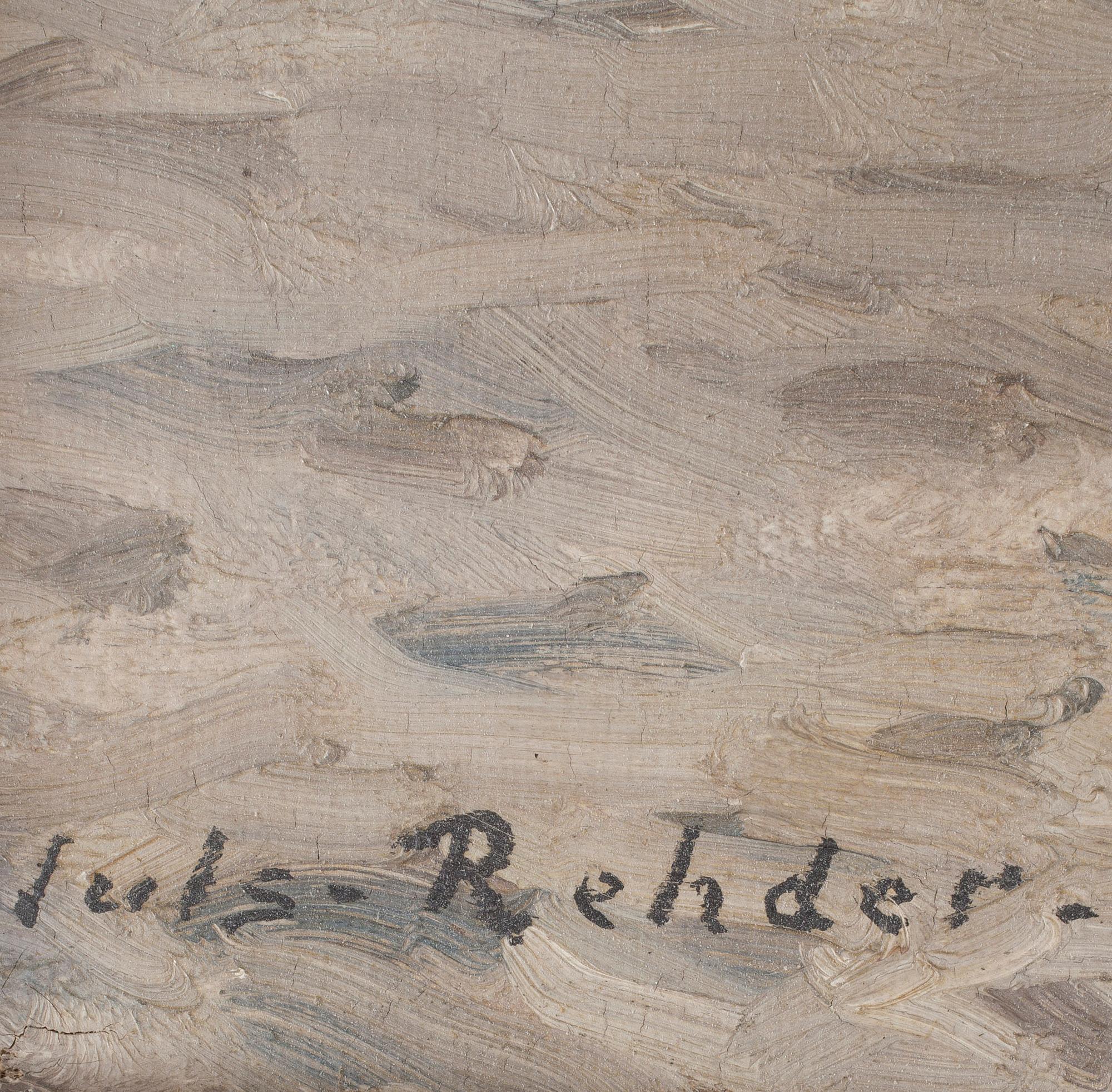 JULIUS REHDER. Oil on canvas. Sign Juls. Rehder.