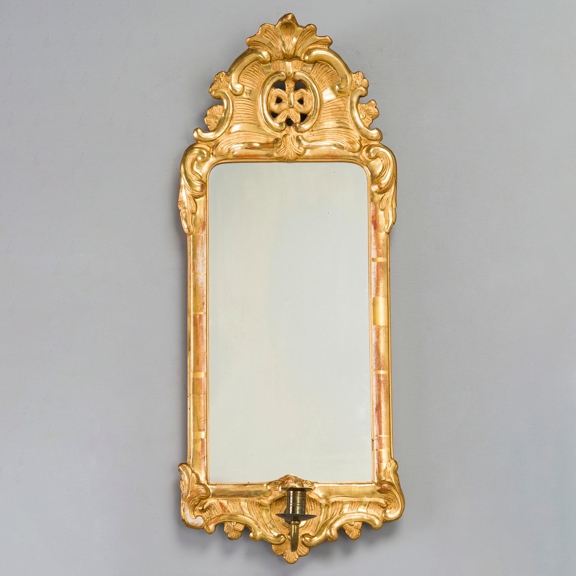 Spegellampett, rokoko, 1700-tal.