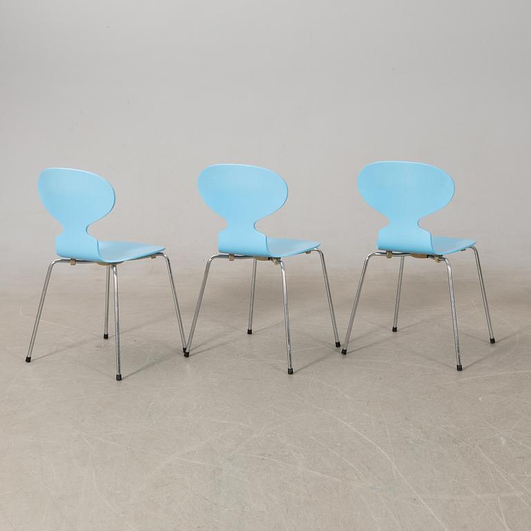 Arne Jacobsen,  stolar 8 st, "Myran", Fritz Hansen, 1993.
