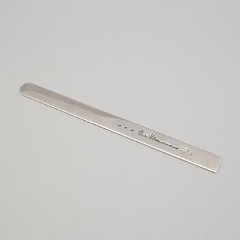 WIWEN NILSSON, brevkniv av sterlingsilver, Anders Nilsson, Lund 1973. Vikt ca 50 gram.