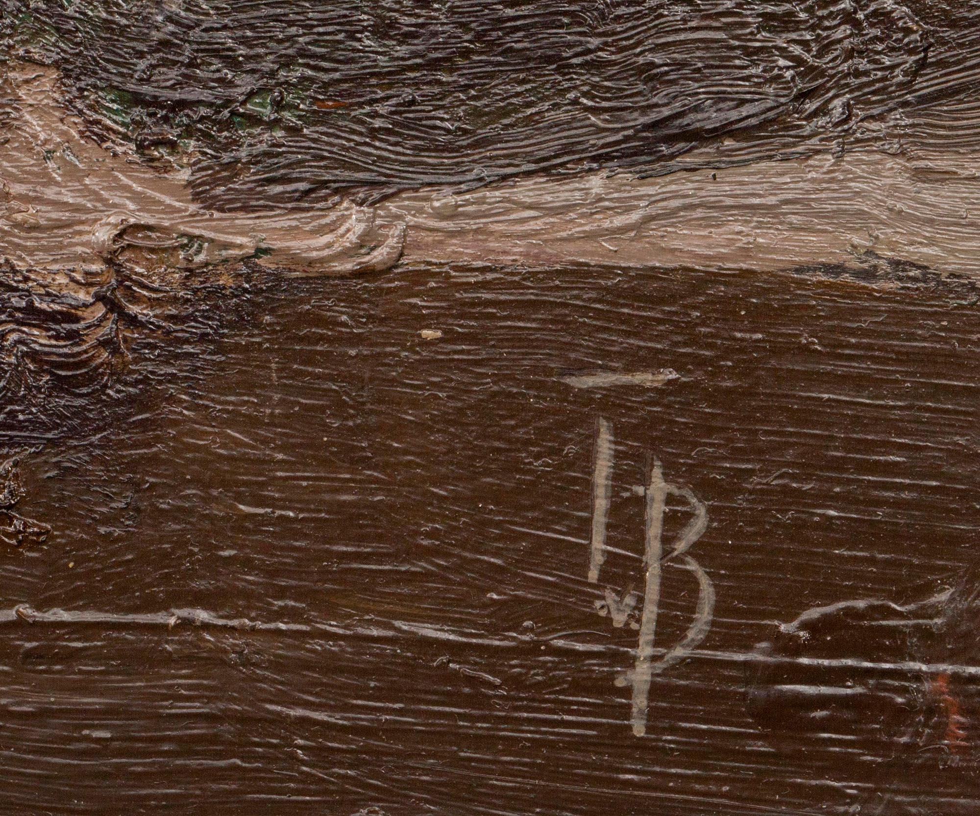 TUOMAS VON BOEHM (FINLAND), olja på skiva, sign.