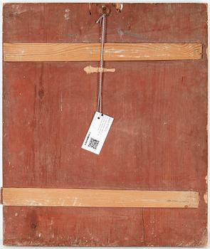 OKÄND KONSTNÄR, 2 stycken, olja på pannå, ej signerade, 1800-tal.