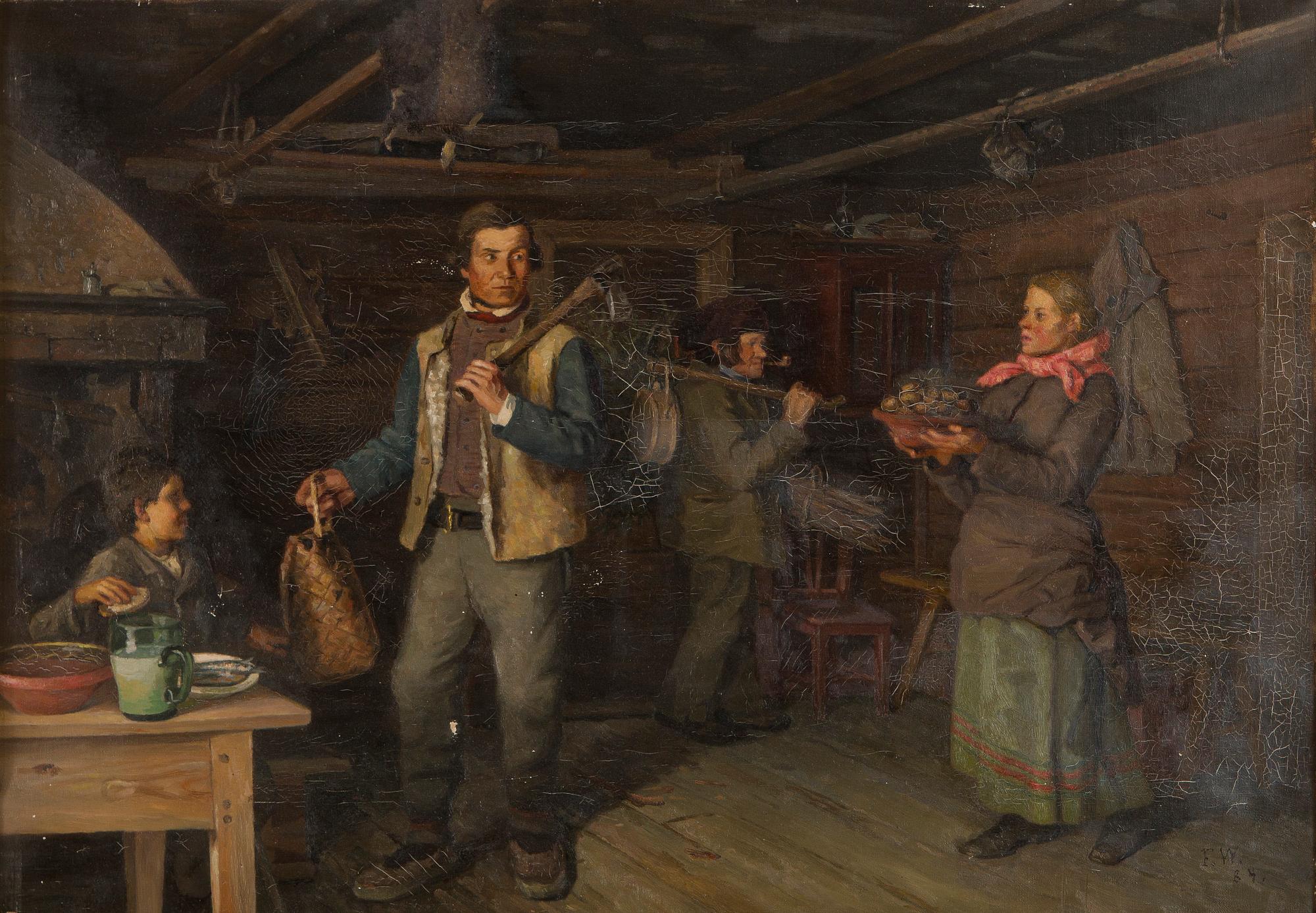 Fridolf Weurlander, Talonpoikaistupa.