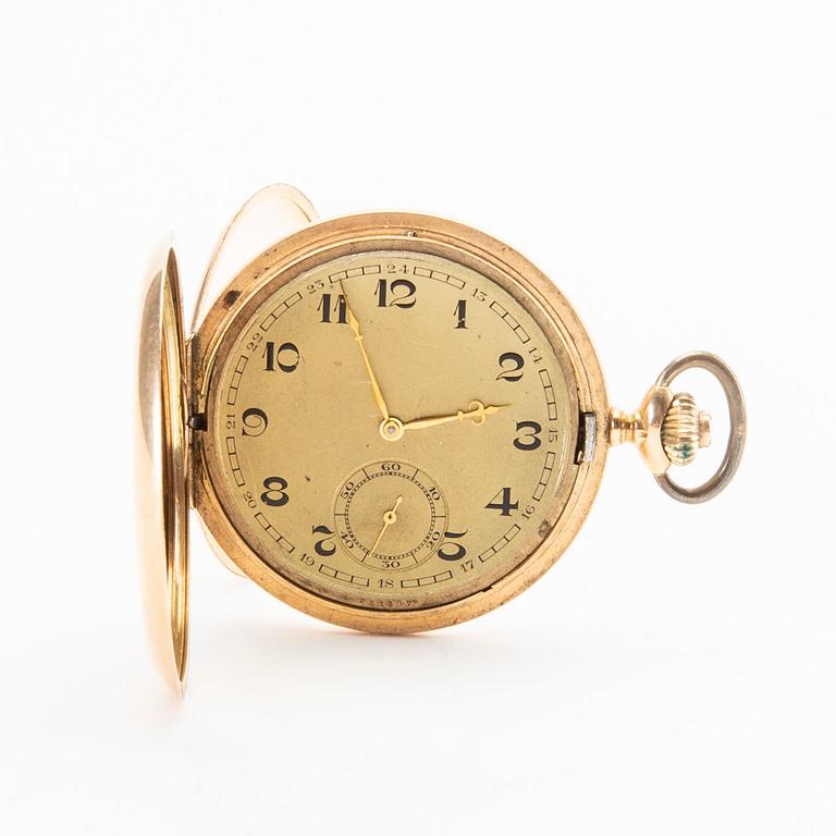 Mido, pocket watch, hunter, 51 mm.