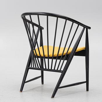 Sonna Rosén, armchair/"Solfjädern" 1950s/60s AB Nässjö Stolfabrik.
