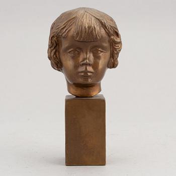 Astri Bergman-Taube, sculptur, bronze, signed.