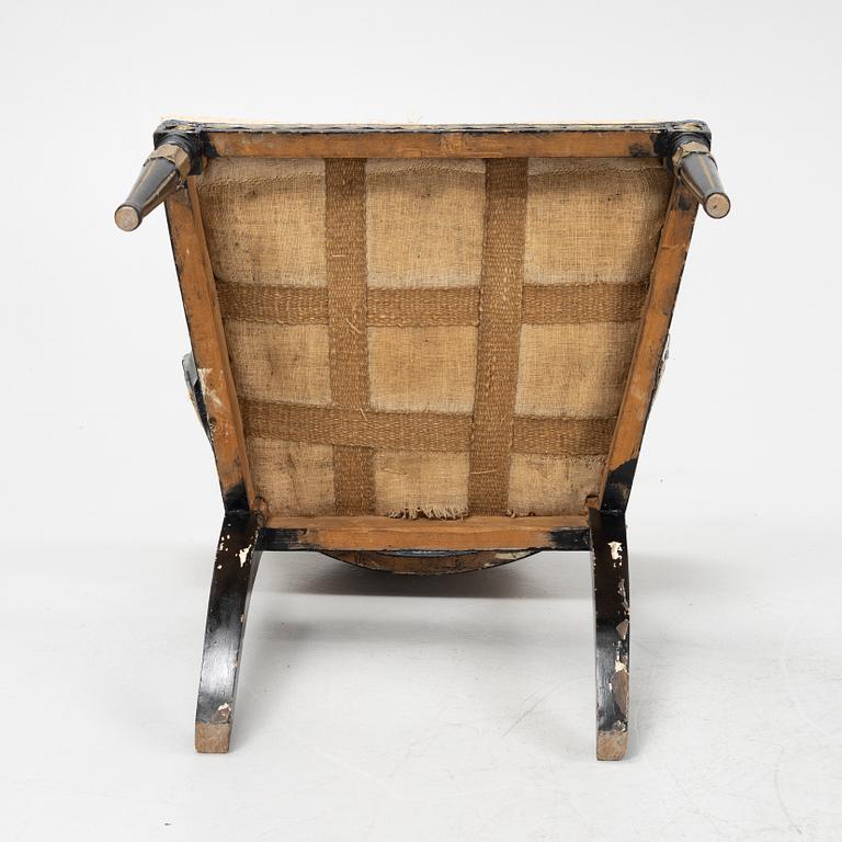A Late Gustavian armchair, around 1800.