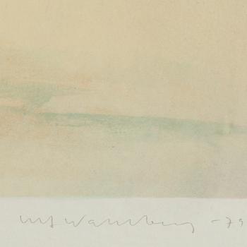 ULF WAHLBERG, lithograph in colours, 1979, signed 232/250.
