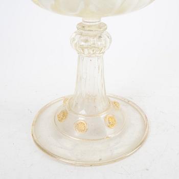 An Italian glass goblet mid 1900s.