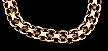 ARMLÄNK, 18 k guld, Stockholm 1959. Vikt ca 29 gram.