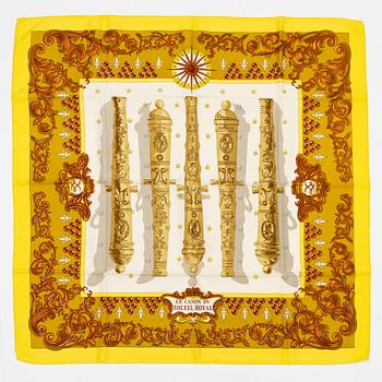 Hermès, scarf, "Le Canon du Soleil Royal".