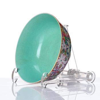 A mille fiori bowl, China, 20th Century.