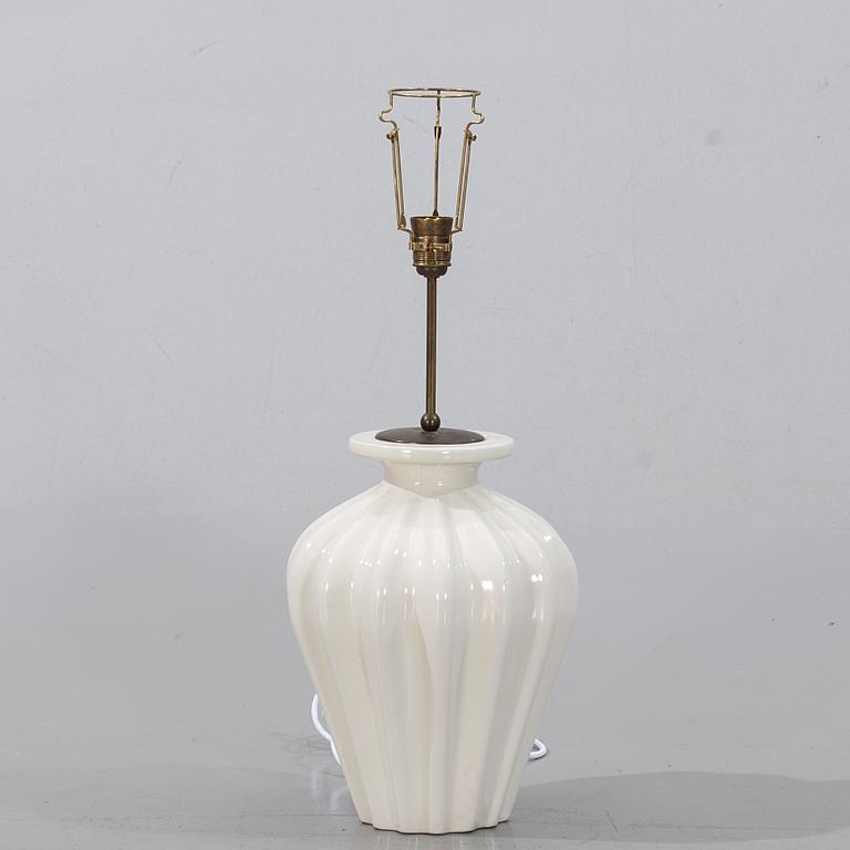 EWALD DAHLSKOG, Table lamp, Ceramic, Bo Fajans, first half of the 20th century.