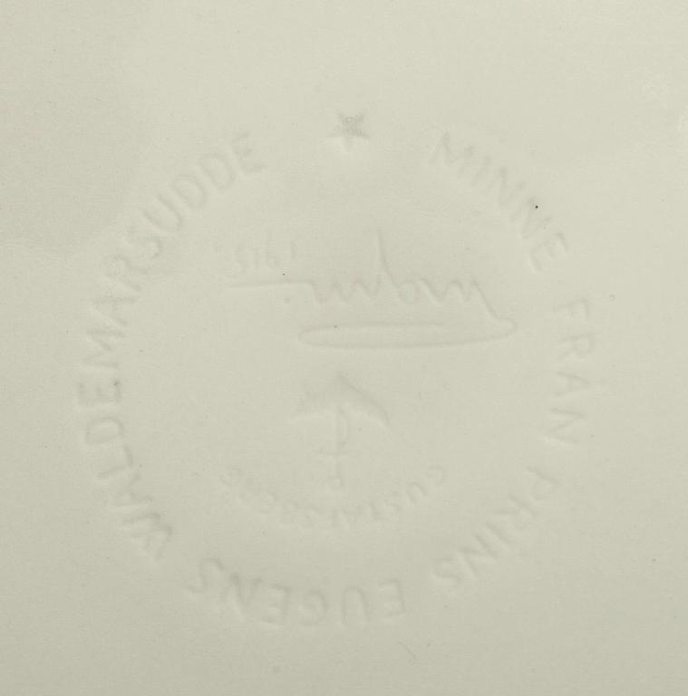 YTTERFODER, 4 st, porslin, Waldermarsudde, Prins Eugen, Gustavsberg och Rörstrand. Formgiven 1915.