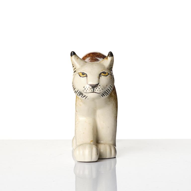 Lisa Larson, Figure, Lynx, stoneware, Gustavsberg for the Nordic Company/WWF.