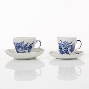 A 53-piece 'Blå Blomst' porcelain coffee service, Royal Copenhagen, Denmark.