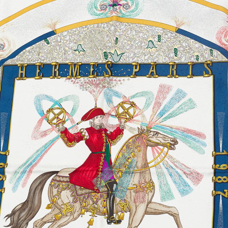 Hermès, scarf, "Feux d'Artifice".