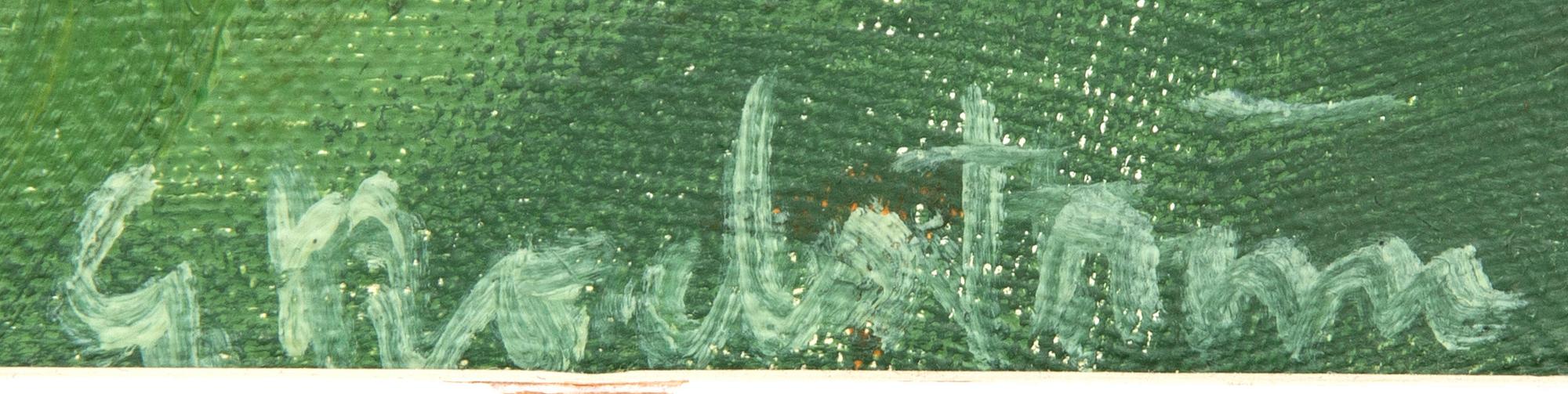 Gerhard Nordström, oil on panel with extension signed.
