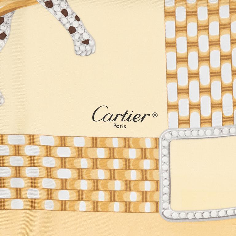 Cartier, a twill silk scarf.