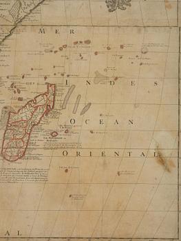 Nolin's map of Africa, "L'Afrique dressee sur les relations", 1740.