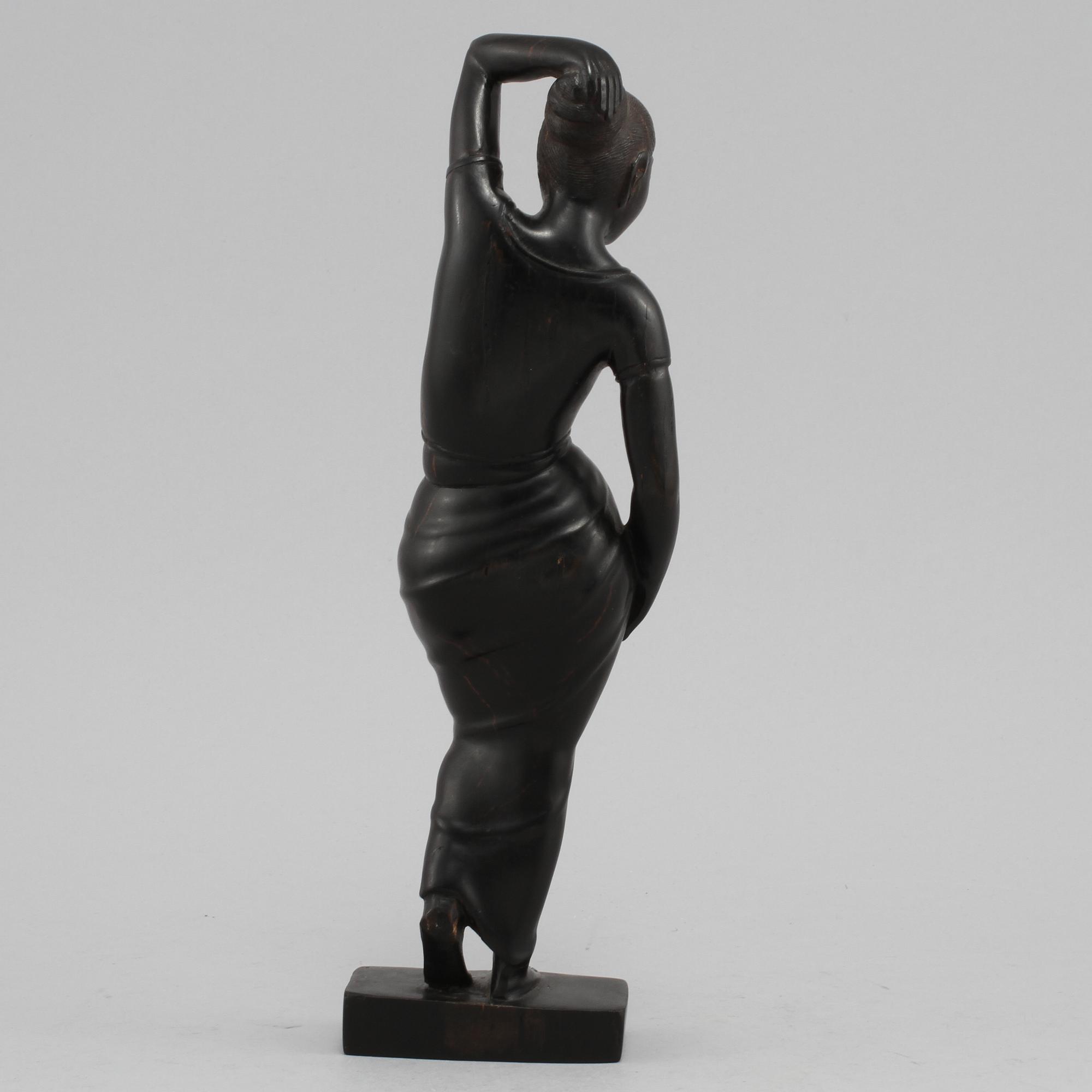 FIGURIN, ebenholts, 1900-tal.