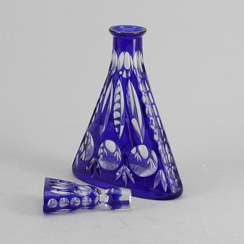 KARAFF, glas, Böhmen, 1800/1900-tal.