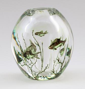 VAS, glas, Edward Hald, Graal 422, Orrefors, signerad.