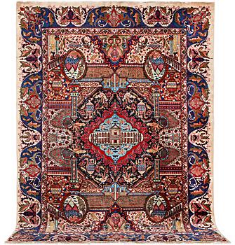 A carpet, Kashmar, c. 326 x 230 cm .