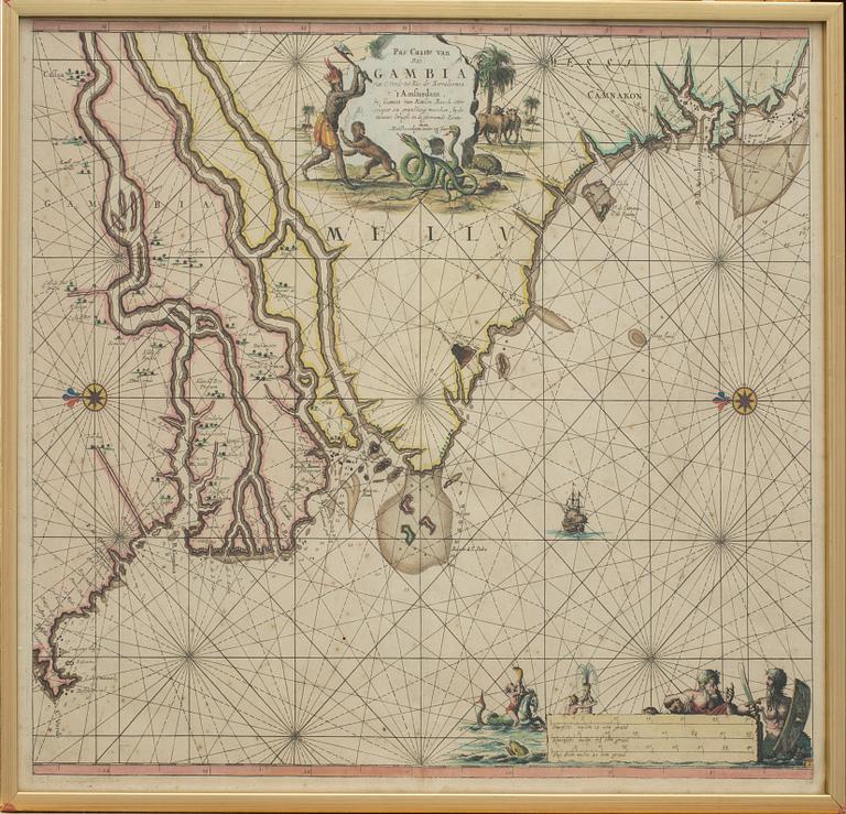 KARTA, kopparstick, 1700-tal.