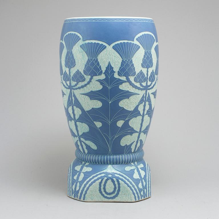 JOSEF EKBERG, a 'Sgrafitto' stoneware vase from Gustafsberg, signed and dated 1917.