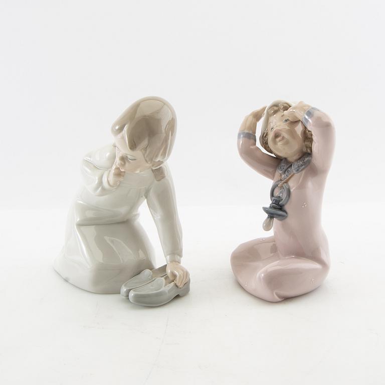 Figuriner, 2 st, Lladró Spanien 1971-1980.