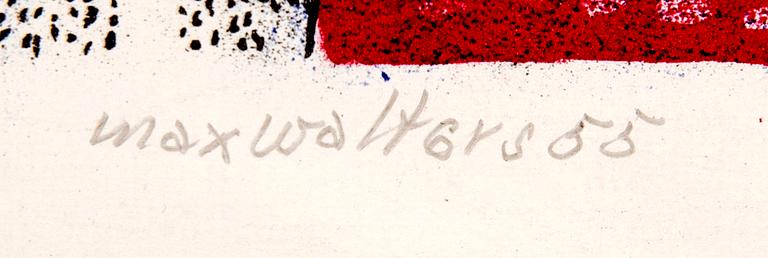 Max Walter Svanberg, poster signed dated and numbered 55 187/200.