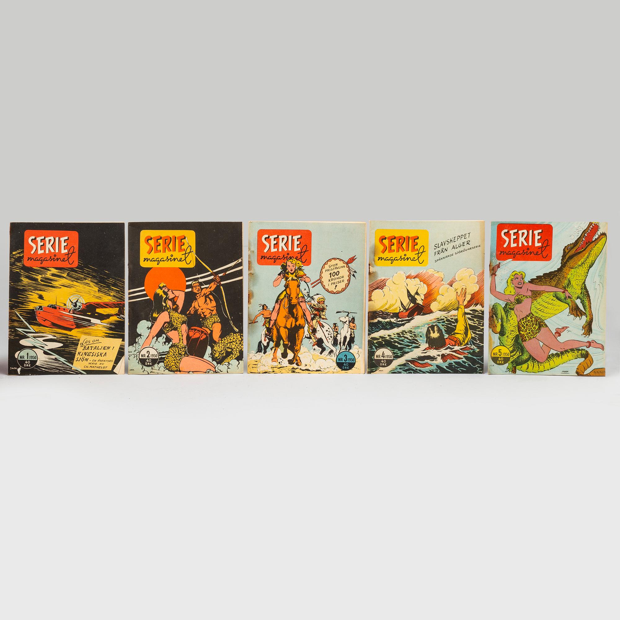 51 Seriemegasinet magazines, 1950.