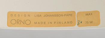 LISA JOHANSSON-PAPE, GOLVLAMPA, modell 30-019, Stockmann, Orno 1960-tal.